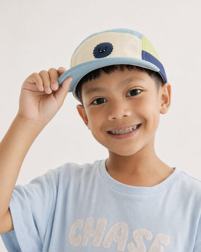 LM 5-Panel Hat in Blue/Green
