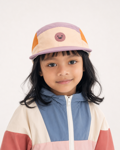 LM 5-Panel Hat in pink/orange
